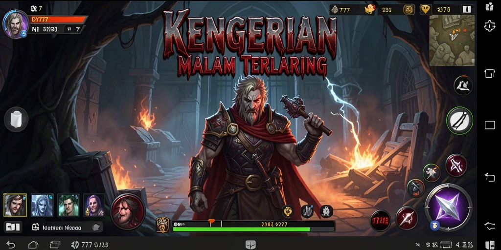 Screenshot gameplay mencekam dari DY777 dengan atmosfir horor yang kuat.