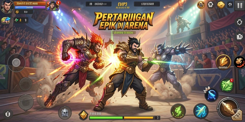 Tampilkan gameplay seru dan pertarungan mendebarkan di EVIP3.