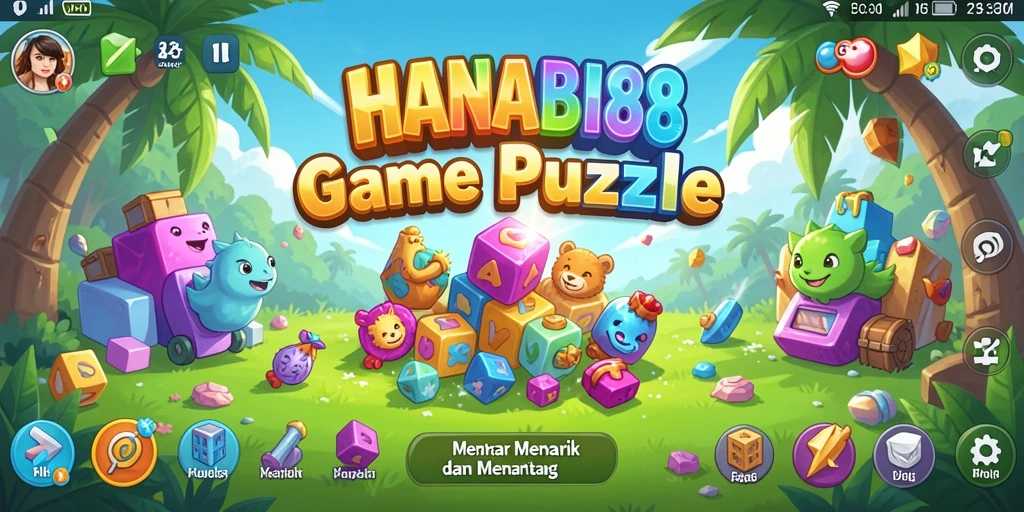Tampilan gameplay menarik dari HANABI88 yang penuh tantangan Puzzle.