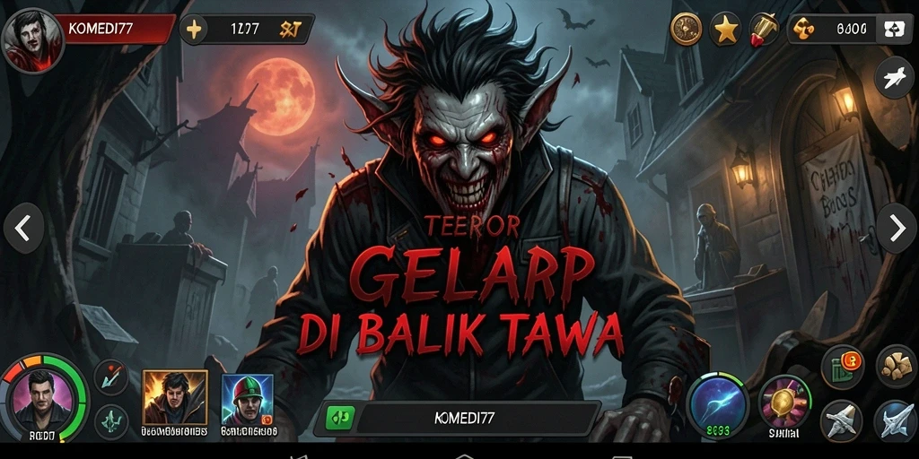Tampilkan gameplay menegangkan dengan momen menakutkan dan lucu.