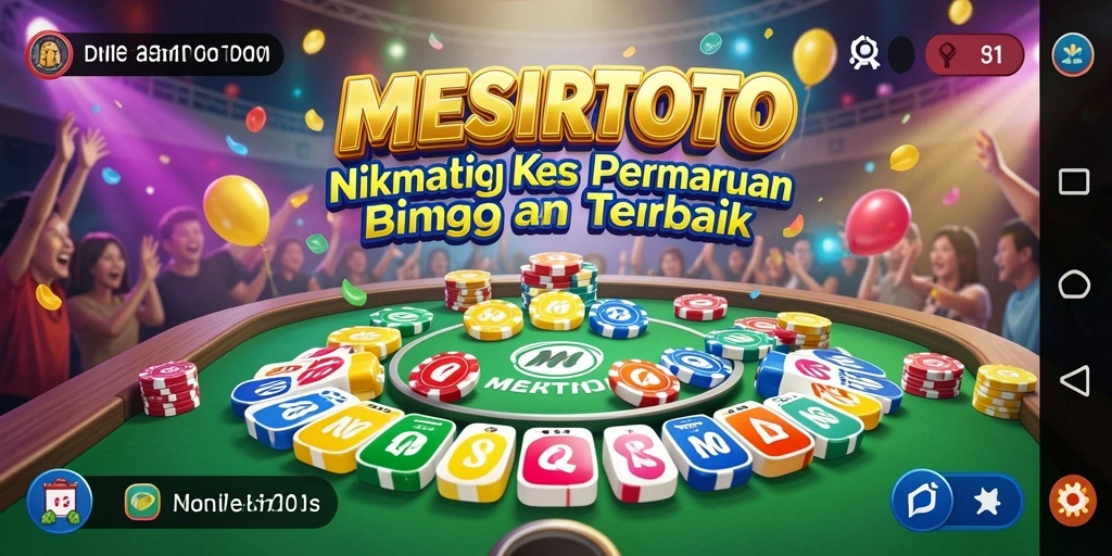 Screenshot gameplay MESIRTOTO menampilkan keseruan permainan Bingo yang mendebarkan.