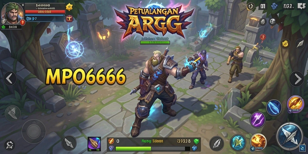Tampilan gameplay MPO666 yang menegangkan di dunia ARPG.