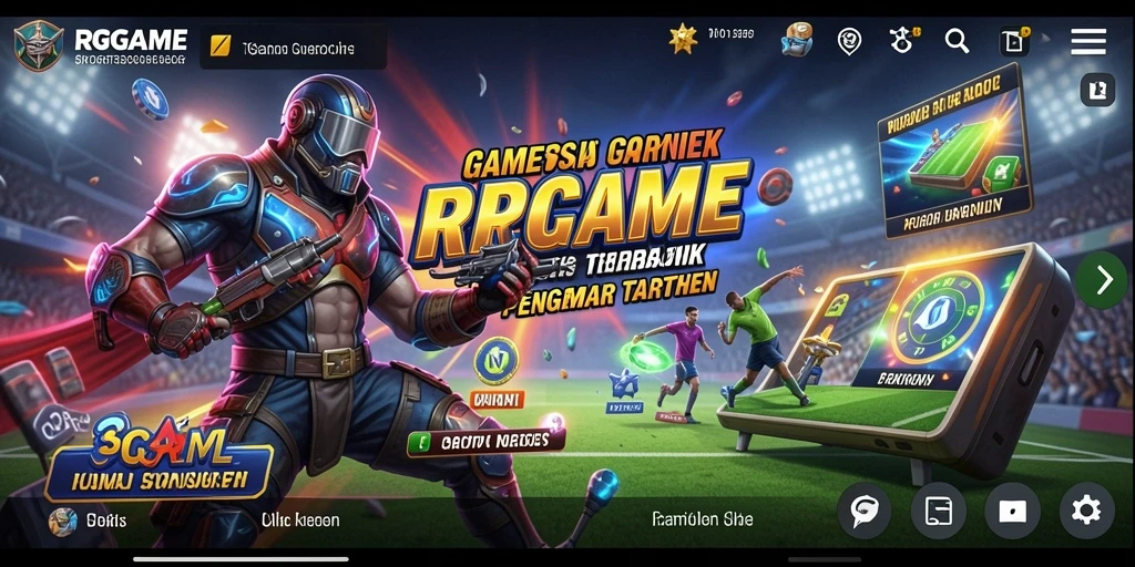 Tampilan utama RPGAME dengan berbagai pilihan taruhan Sportsbook.
