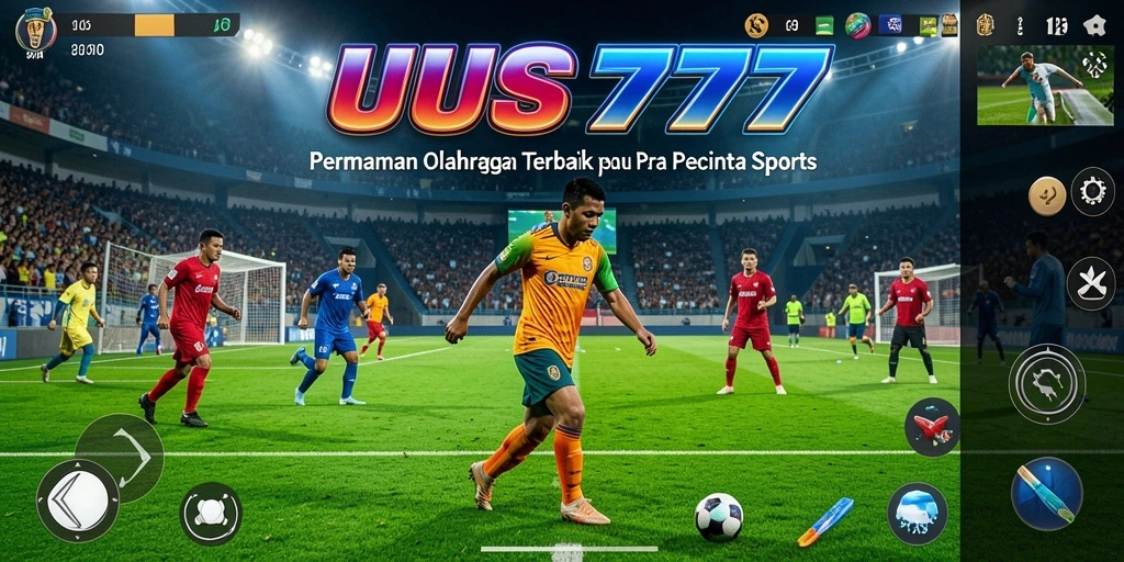Screenshot utama UUS777 menampilkan aksi seru dalam permainan olahraga.