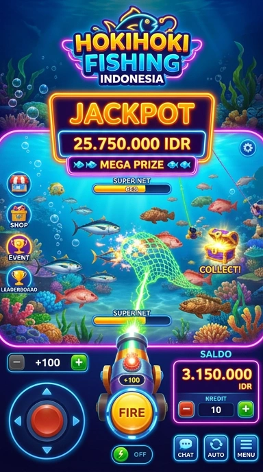 Tampilan antarmuka utama aplikasi hokihoki yang intuitif.